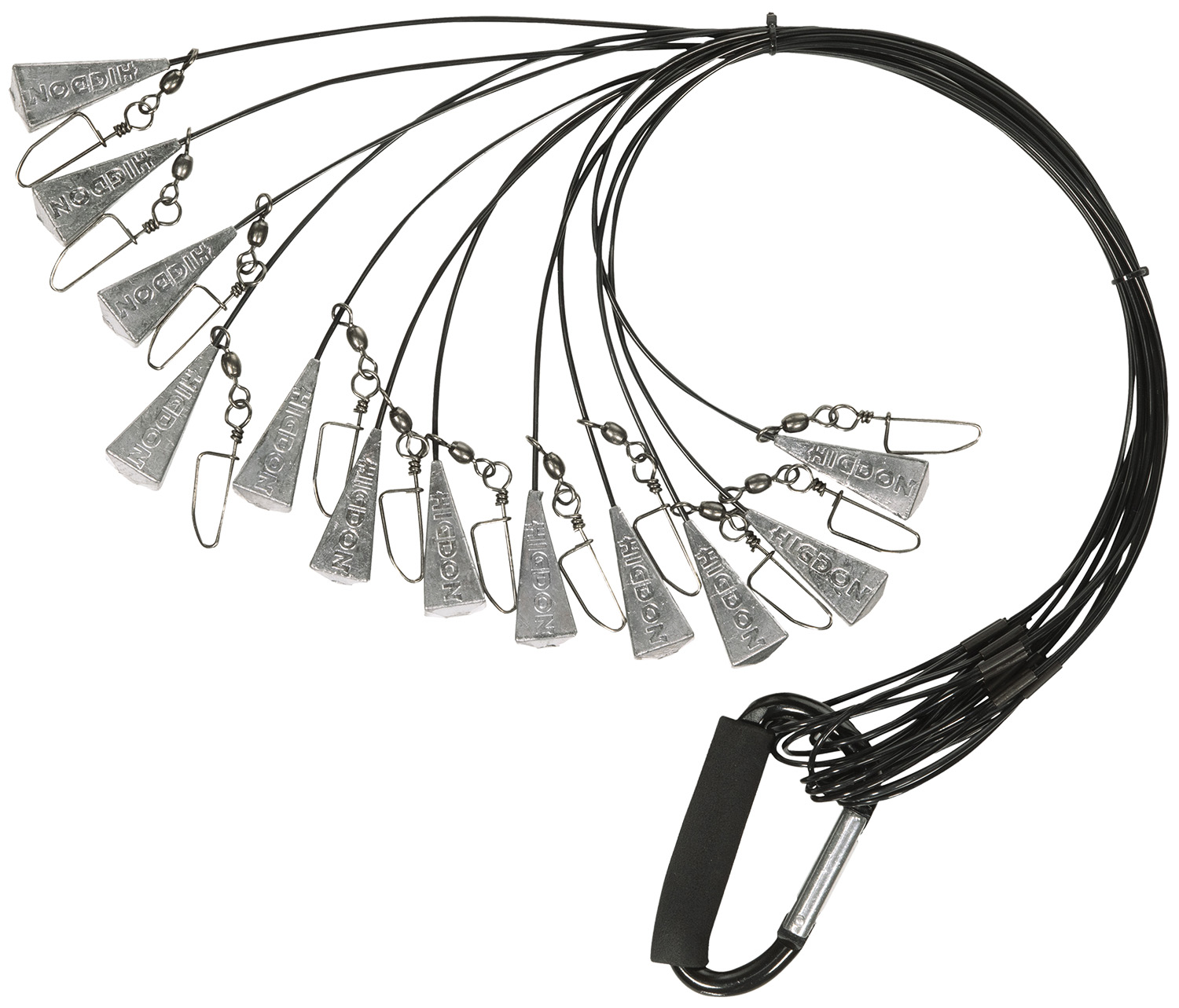 Higdon Outdoors 30323 Battleship Rig Black 36" Long 12 Pack