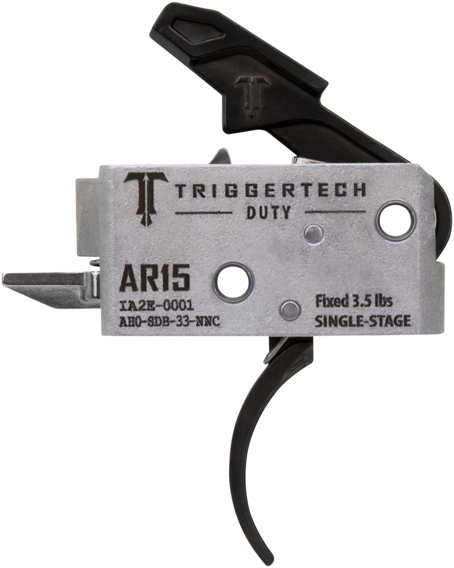 TriggerTech AH0SDB33NNC Duty Curved Trigger Single-Stage 3.50 lbs Draw Weight Fits AR-15