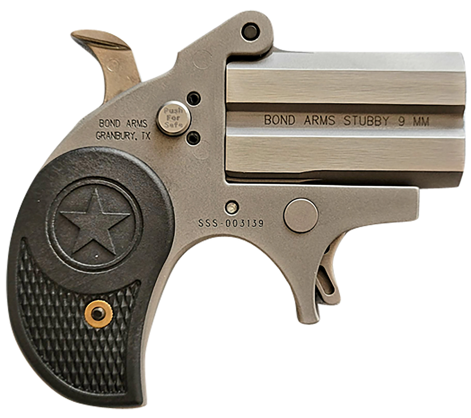 Bond Arms BASTB Stubby Stinger RS 380 ACP 2rd Shot 2.20" Steel Frame Black Textured Polymer Grips Right Hand