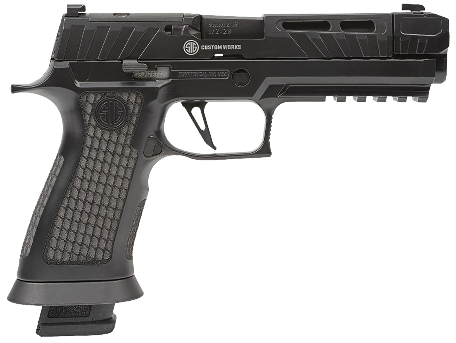 Sig Sauer P320 Spectre Comp Blackout Handgun 9mm Luger 10rd Magazines (2) 4.6" Barrel Black