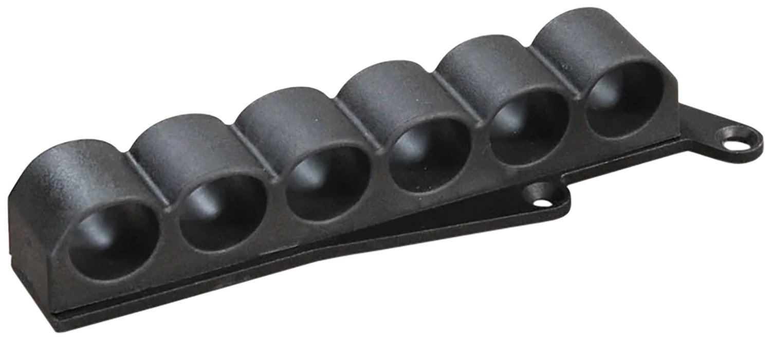 ADAPTIVE TACTICAL AT06000R Receiver Mounted Shell Carrier 6rd Non-Glare Black Synthetic Rubber Fits Remington 870/1100/1187 12 Gauge