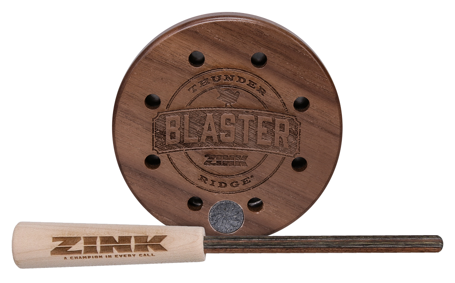 ZINK ZNKRBPC Ridge Blaster  Friction Call Turkey Sounds Natural Aluminum/Wood