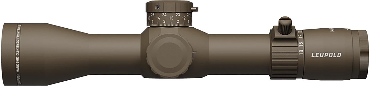 Leupold 185067 Mark 5HD Flat Dark Earth 3.6-18x44mm, 35mm Tube, FFP Tremor 3 Reticle