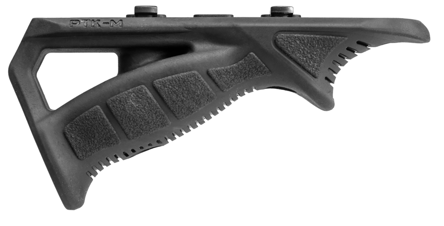 FAB Defense FXPTKMB PTK Rubberized M-LOK Ergonomic Angled Grip Black Polymer Fits AR-Platform