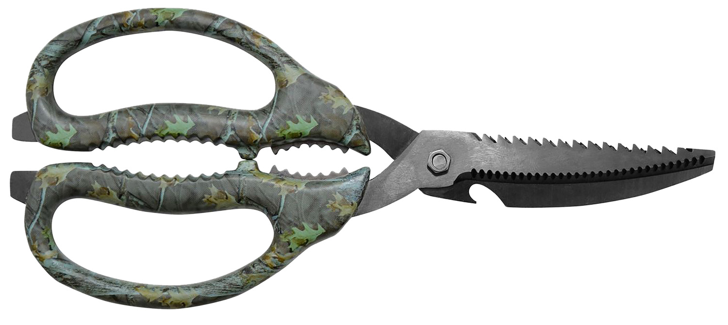 Camillus 19403 Multi-Function Game Shears Camo Shears 4" Serrated Titanium Bonded Blade, 9" Long