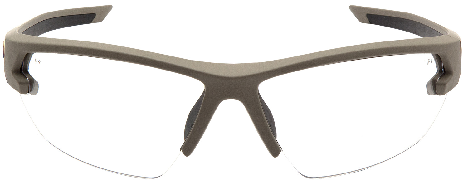 Pyramex Venture Gear Semtex 2.0 Shooting Glasses Tan Frame with Clear Anti-Fog Lens