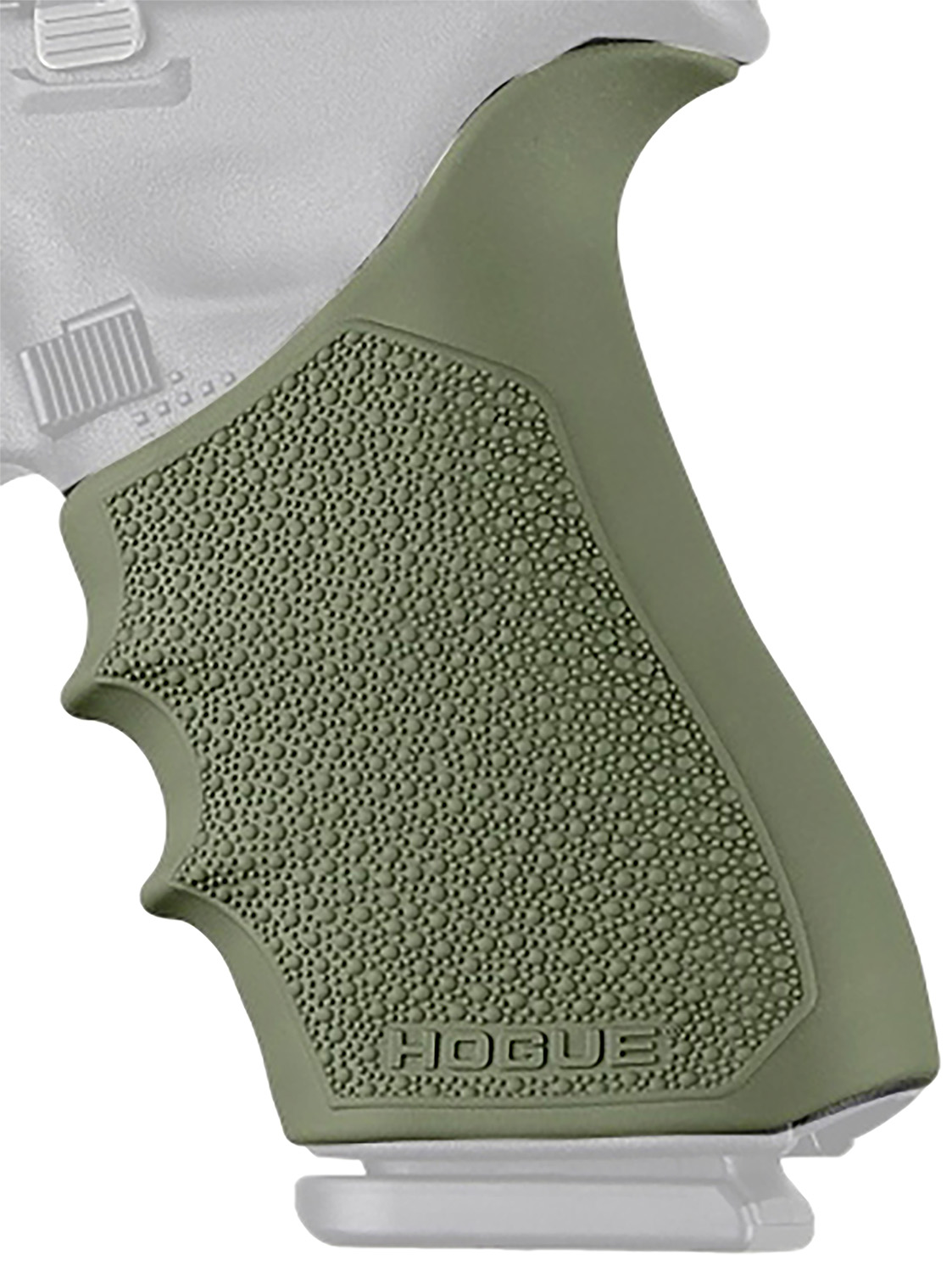 Hogue HandAll Beavertail Grip Sleeve Glock 17 G17L G19X G34 G34 MOS Gen 1-2-5 OD Green