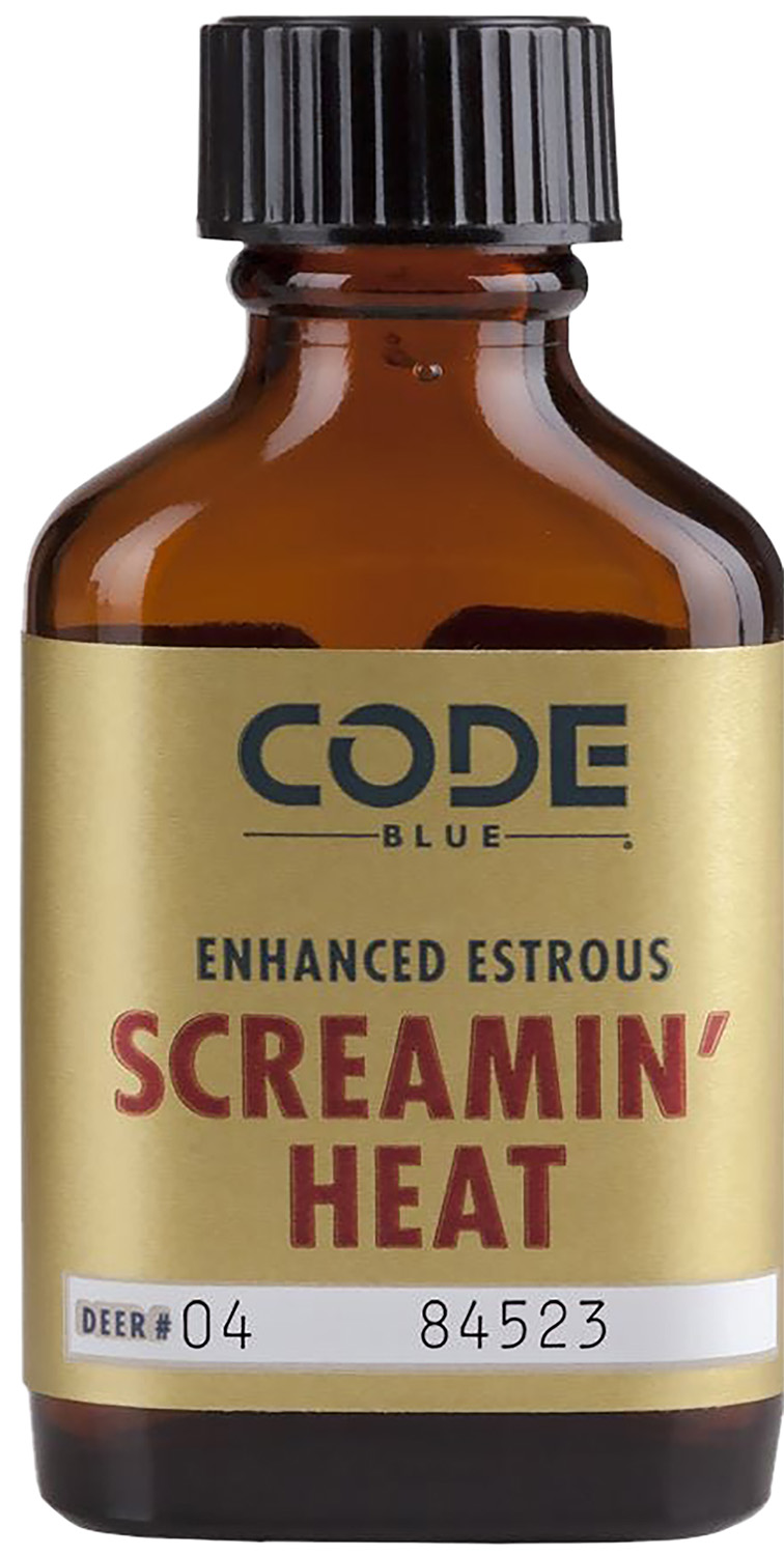 CODE BLUE DEER LURE ENHANCED ESTRUS SCREAMIN HEAT 1FL OZ.
