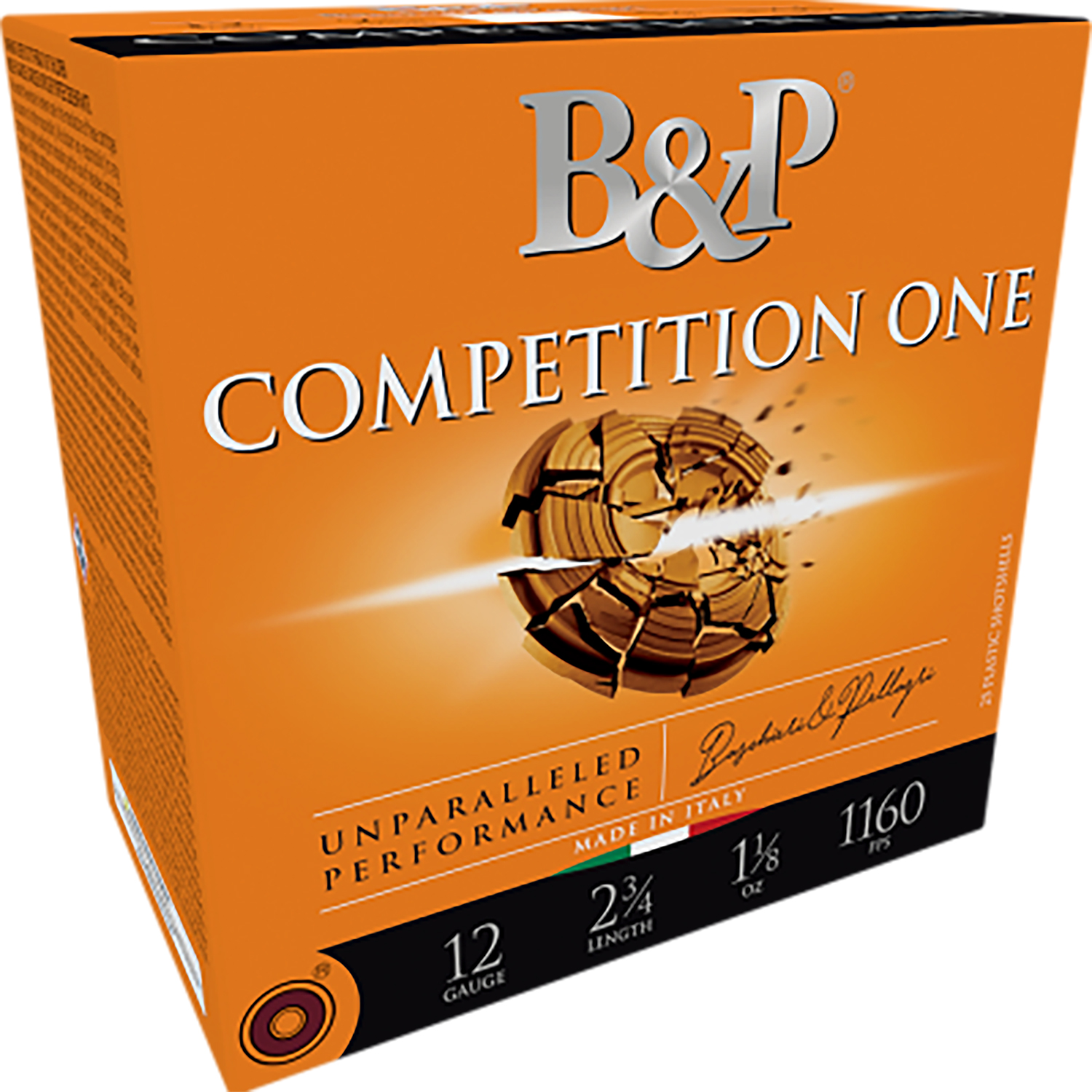 B&p Ammunition 12B32CP8 Competition One 12Gauge 2.75" 1 1/8oz 8Shot 25 Per Box/10 Case