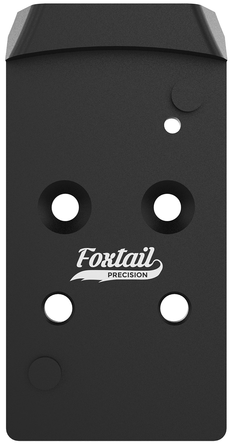 Foxtail Precision 100017 Rear Sight Dovetail Optic Adapter Plate for CZ P10 Black Anodized CZ P10