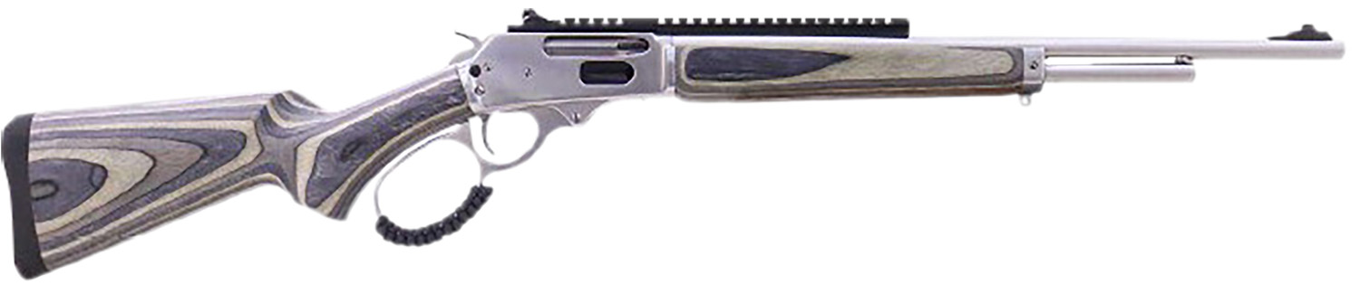 Rossi 950045189LW R95  45 Colt 8+1 18" Matte Stainless Threaded Barrel, Stainless Polished Stainless Steel Receiver, Fixed Laminate Stock