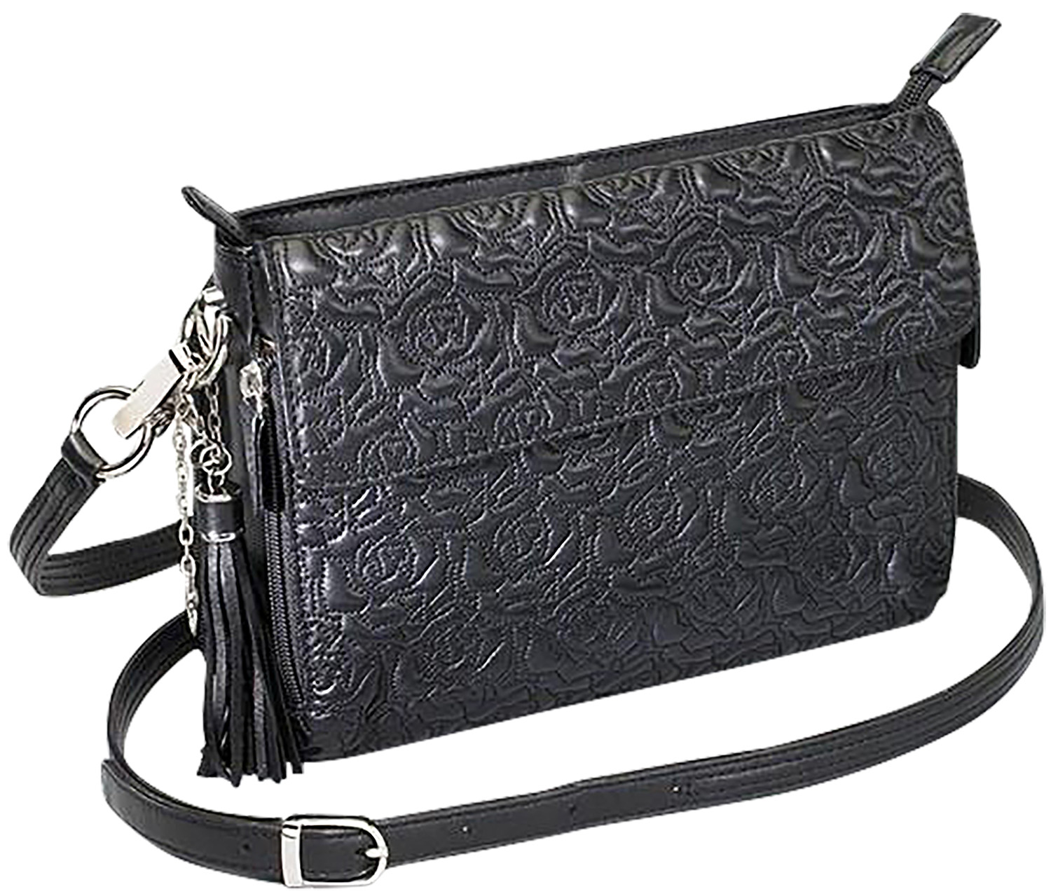 GTM GTM-10/BK CLUTCH PURSE EMBROID LMBSKN