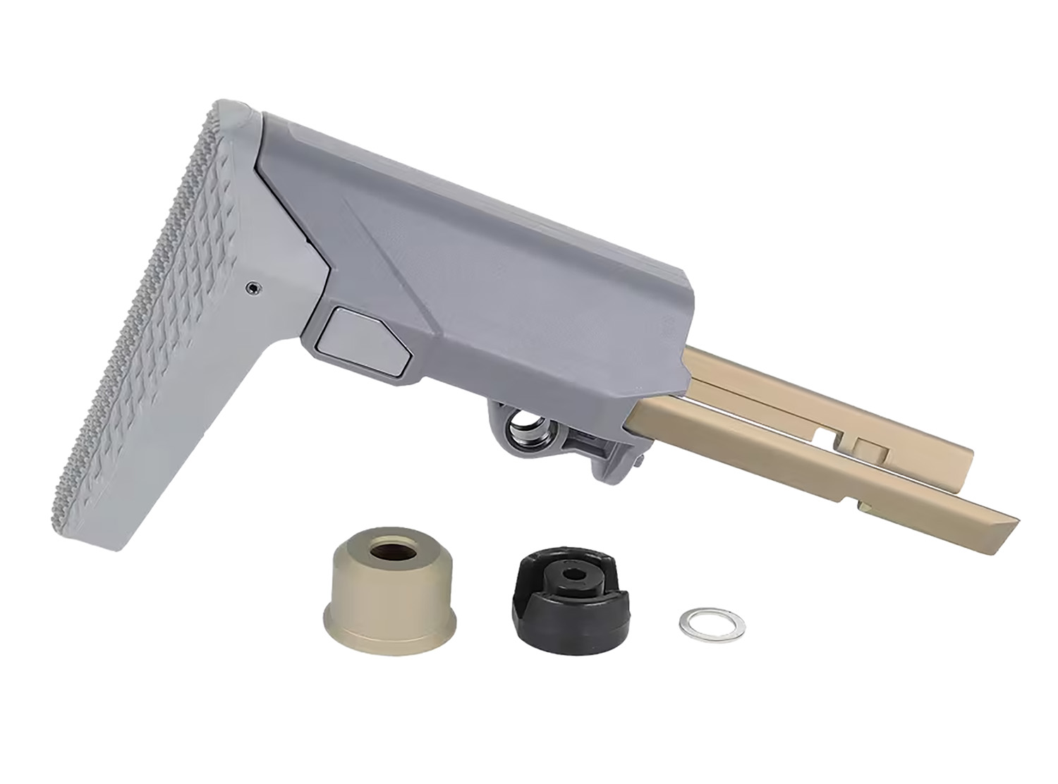 Q Honey Badger Stock Assembly - Purple Mountain Armory view 2