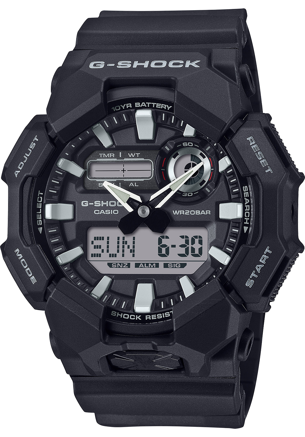 GSHOCK GA0101ACR ANLG-DIGTL BLK
