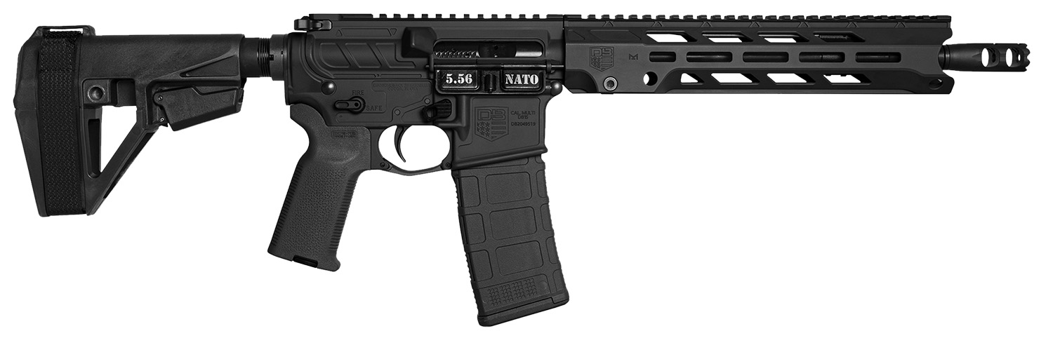 Diamondback DB1984K001  Obsidian 5.56 NATO 30+1 11.50" Black Nitride 11" M-LOK Handguard SBA5 Brace Magpul MOE K2 Grip