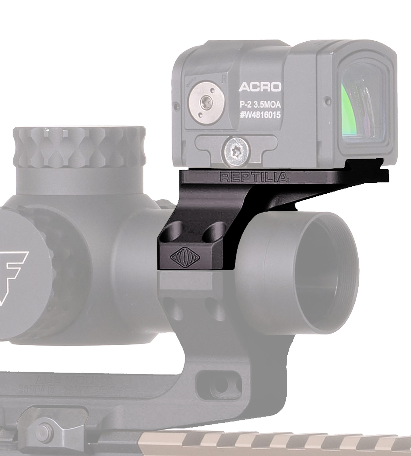 Reptilia LLC 100199 ROF-90 Geissele 30mm Black 7075-T6 Aluminum