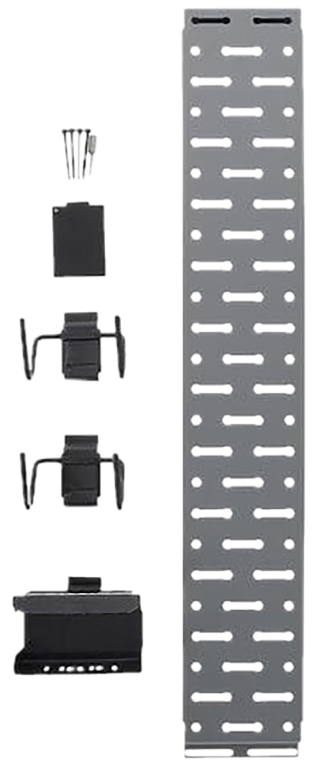 Lockdown 1215348 Securewall Handgun Kit Black/Silver Holds 2 Handgun