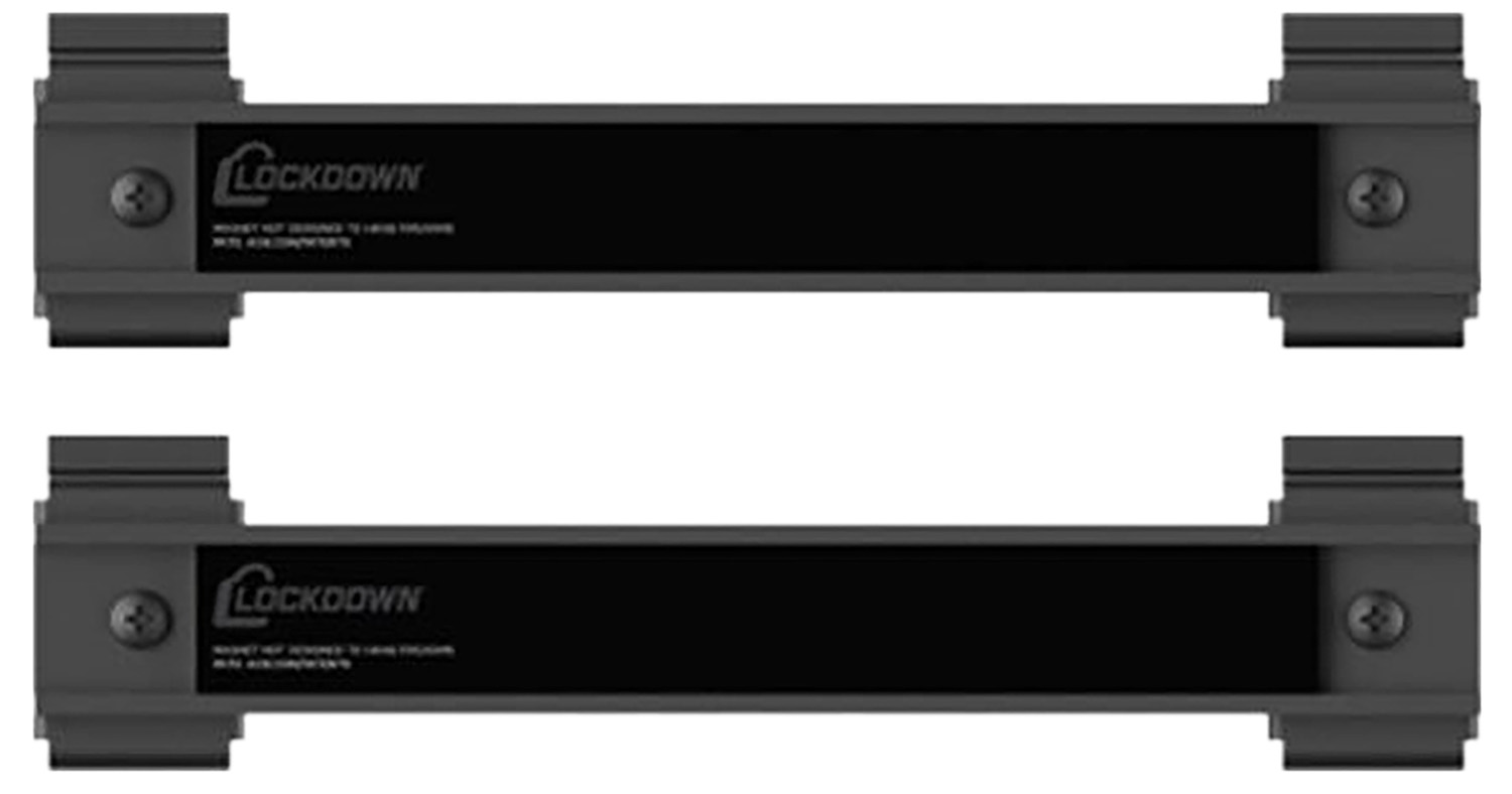 Lockdown 1215349 Securewall Black 8" Steel 2 Pack