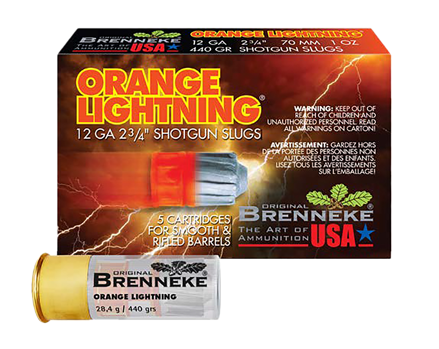Brenneke Orange Lightning - Jimmy's Creek Firearms view 2