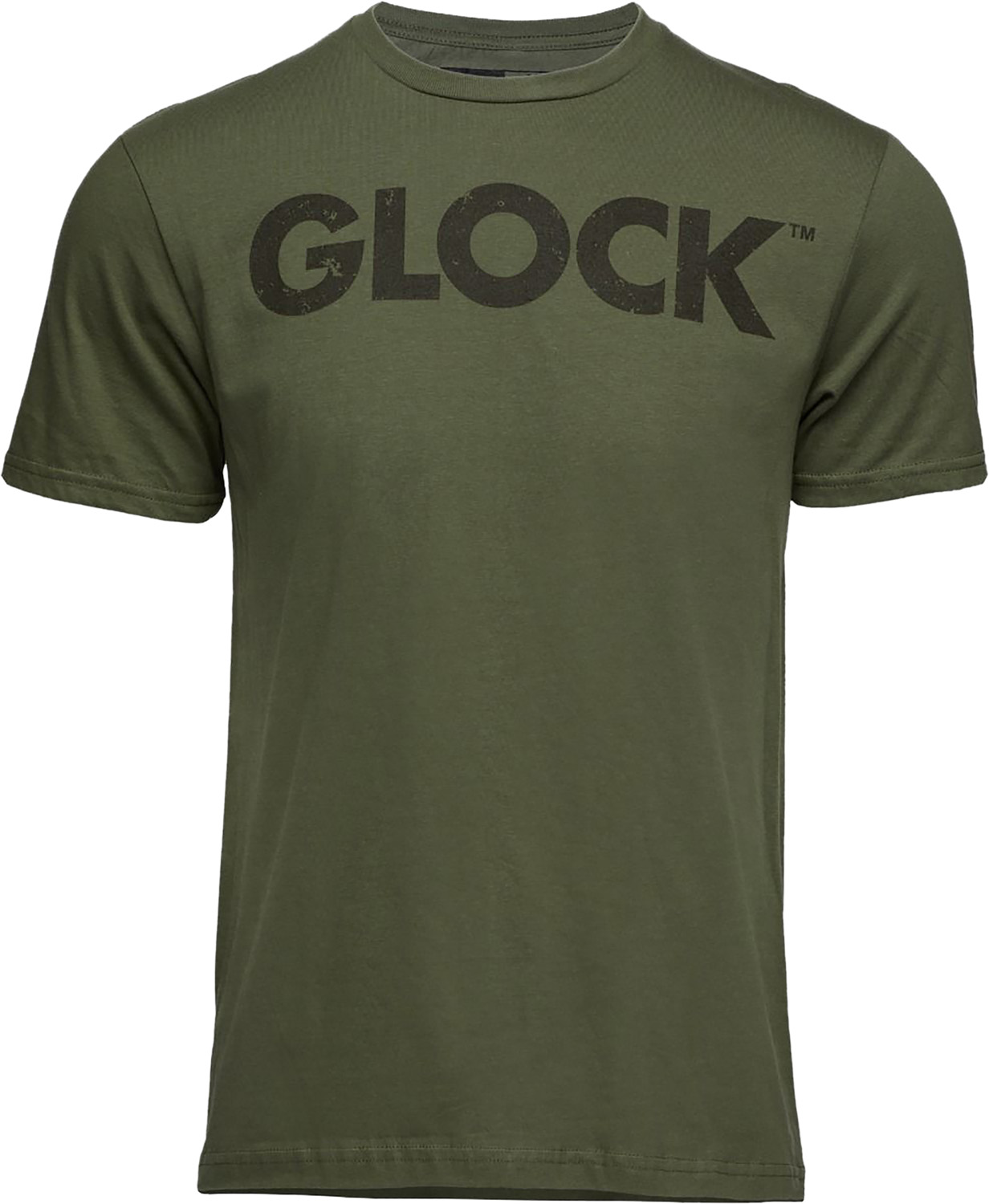 Glock AP96157 Caliber Tee Military Green Ringspun Cotton Short Sleeve Medium