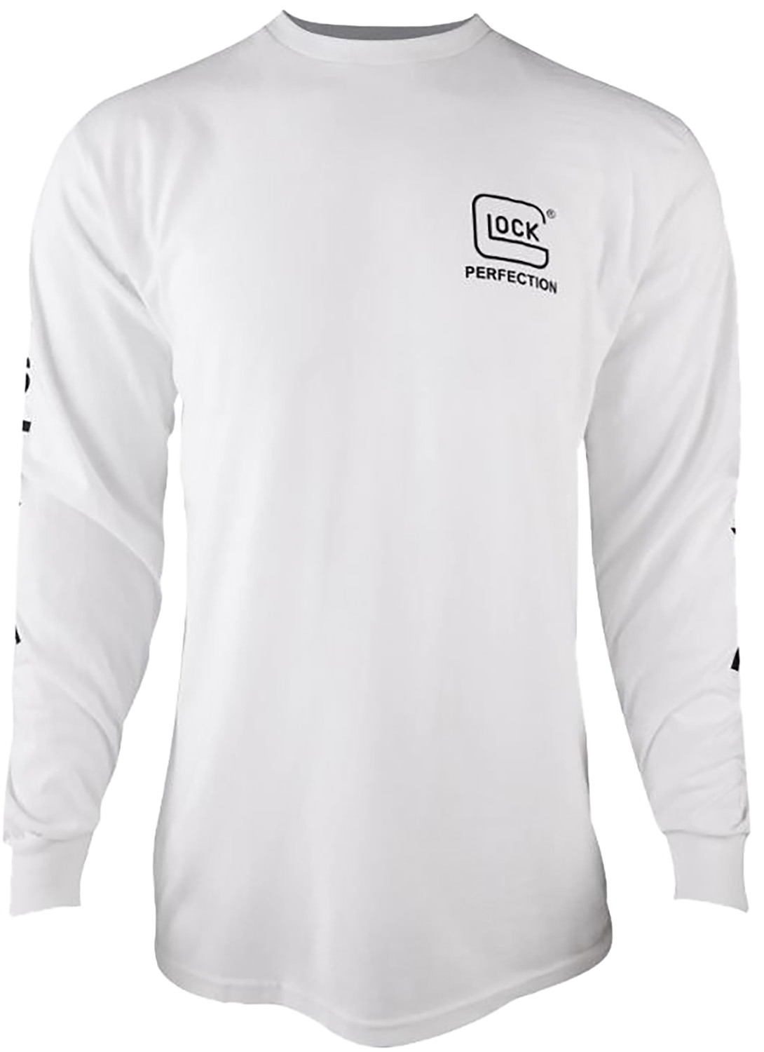 Glock AP96097 Perfection Long Sleeve Tee White Pre-Shrunk Cotton Long Sleeve 3XL