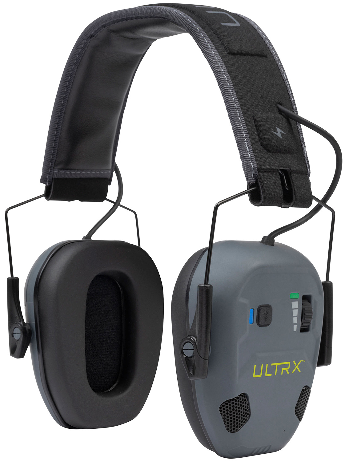 Allen 4171 Bionic Fuse Earmuff Over the Head Slate Gray Bluetooth Enabled