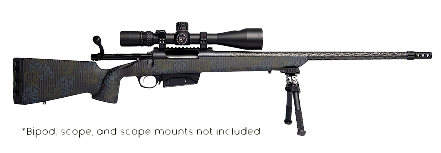 Iota Outdoors RF019C212216C20 Vandal Carbon II 300 Win Mag 22" Black Fluted Barrel, Black Drilled & Tapped Receiver, Black Iota EKO X Carbon Fiber Stock
