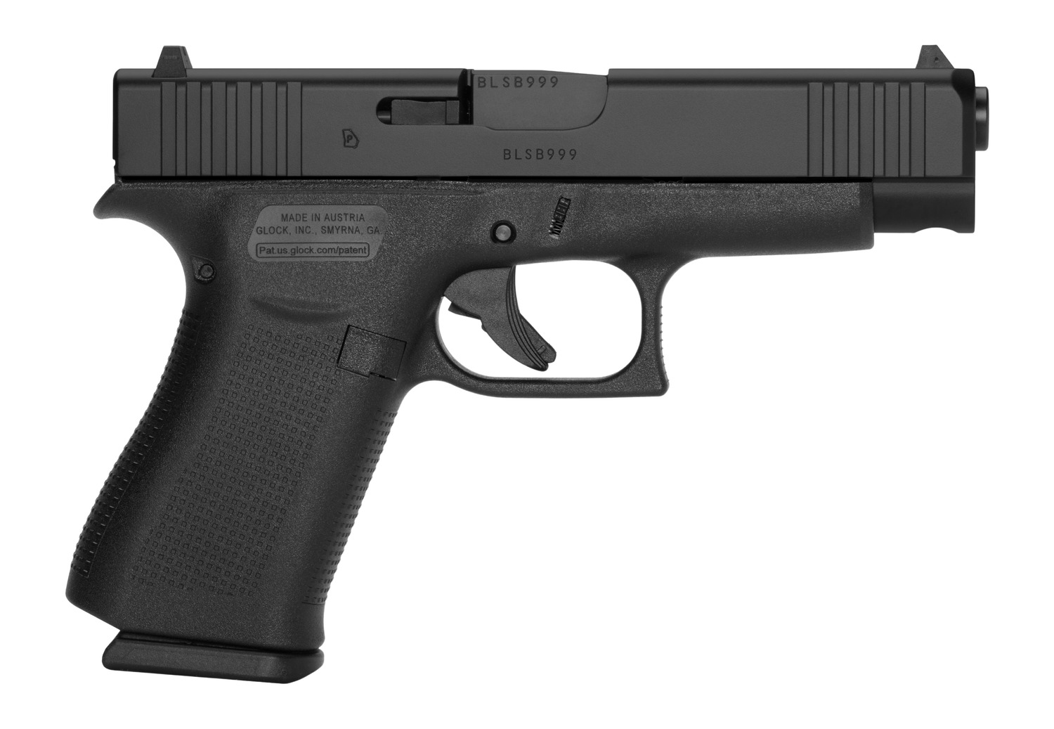 GLOCK 48 9MM Luger Handgun - 10-Shot, Black Polymer view 3