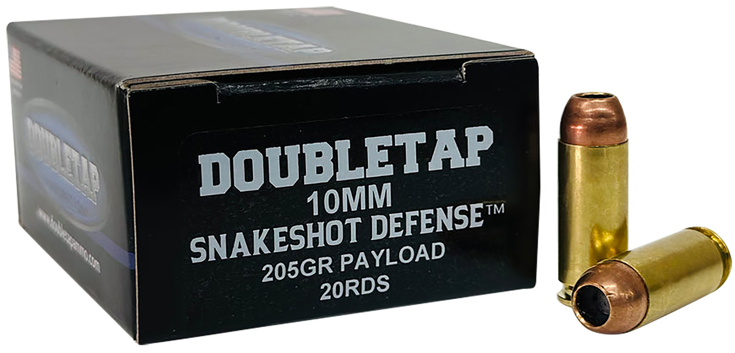 Double Tap DT SnakeShot Defense Ammunition 10mm Auto 135gr+#9 JHP 20/ct