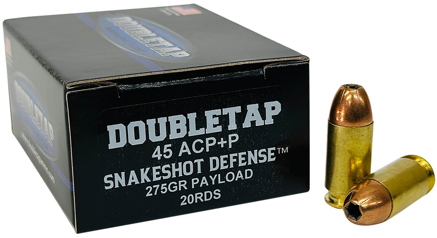 Double Tap DT SnakeShot Handgun Ammunition .45 ACP(+P) 275gr JHP 20/ct