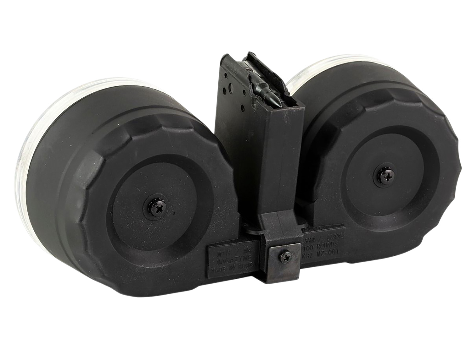 Kci Usa Inc KCIMZ067 AK  100rd Drum 223 Rem/5.56 NATO Fits AK Platform Black