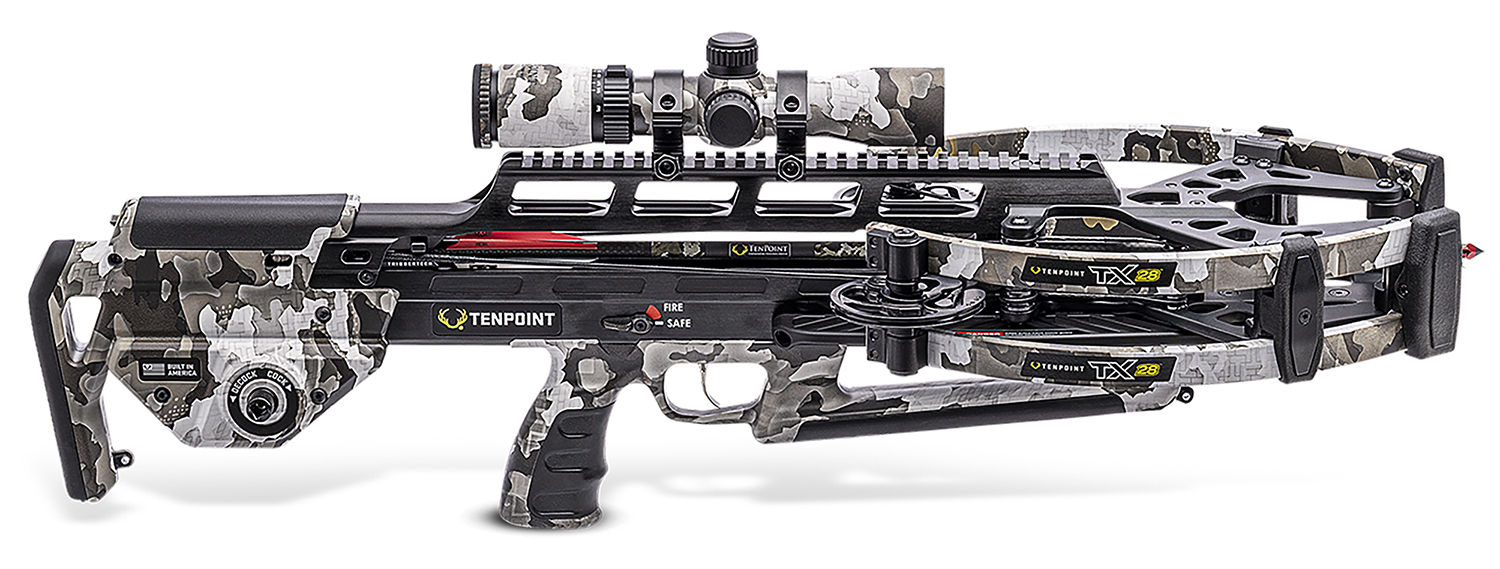 TenPoint TX 28 Crossbow Package ACUslide MAXX Rangemaster 100 Scope Vektra