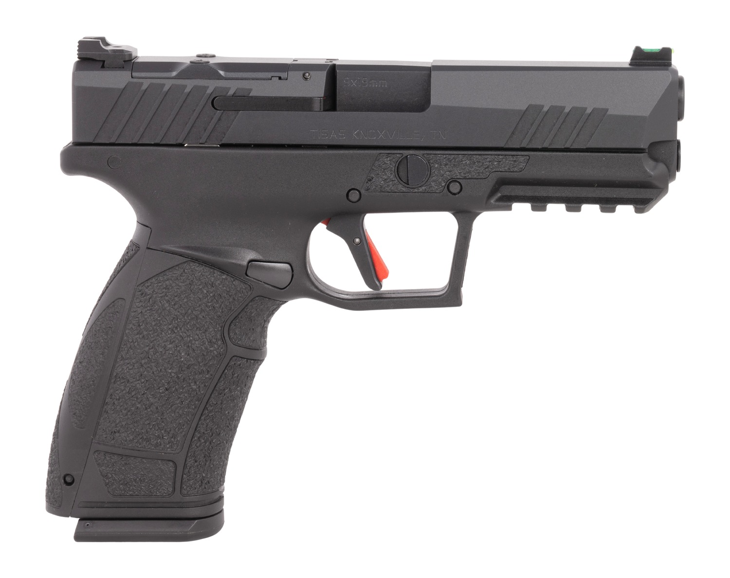 Tisas 10100570 PX-9 Duty *CA Compliant 9mm Luger 10+1 4.10" Black QPQ Steel Barrel, QPQ Tenifer Cerakote Optic Cut/Serrated Steel Slide, QPQ Tenifer Cerakote Polymer Frame w/Picatinny Rail