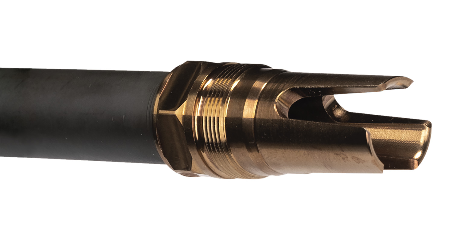 Q LLC ACCFH3/4-24 Flash Hider 7.62 Steel 3/4"x24 Threads 2.13" OAL