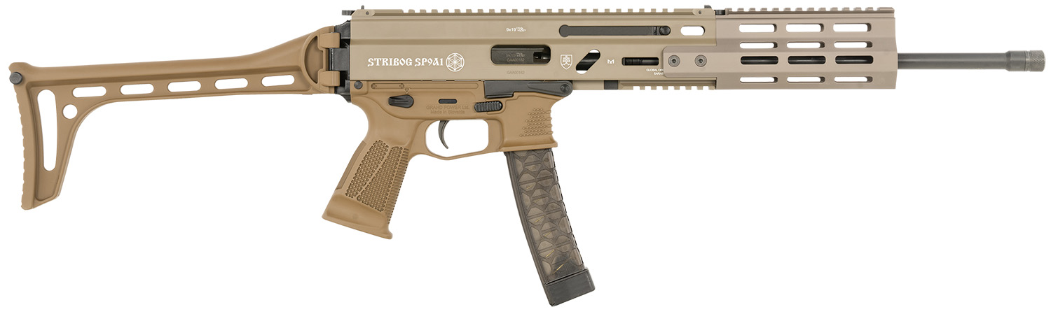 Grand Power 810091157930 Stribog SP9A1 9mm Luger 30+1 16" Flat Dark Earth