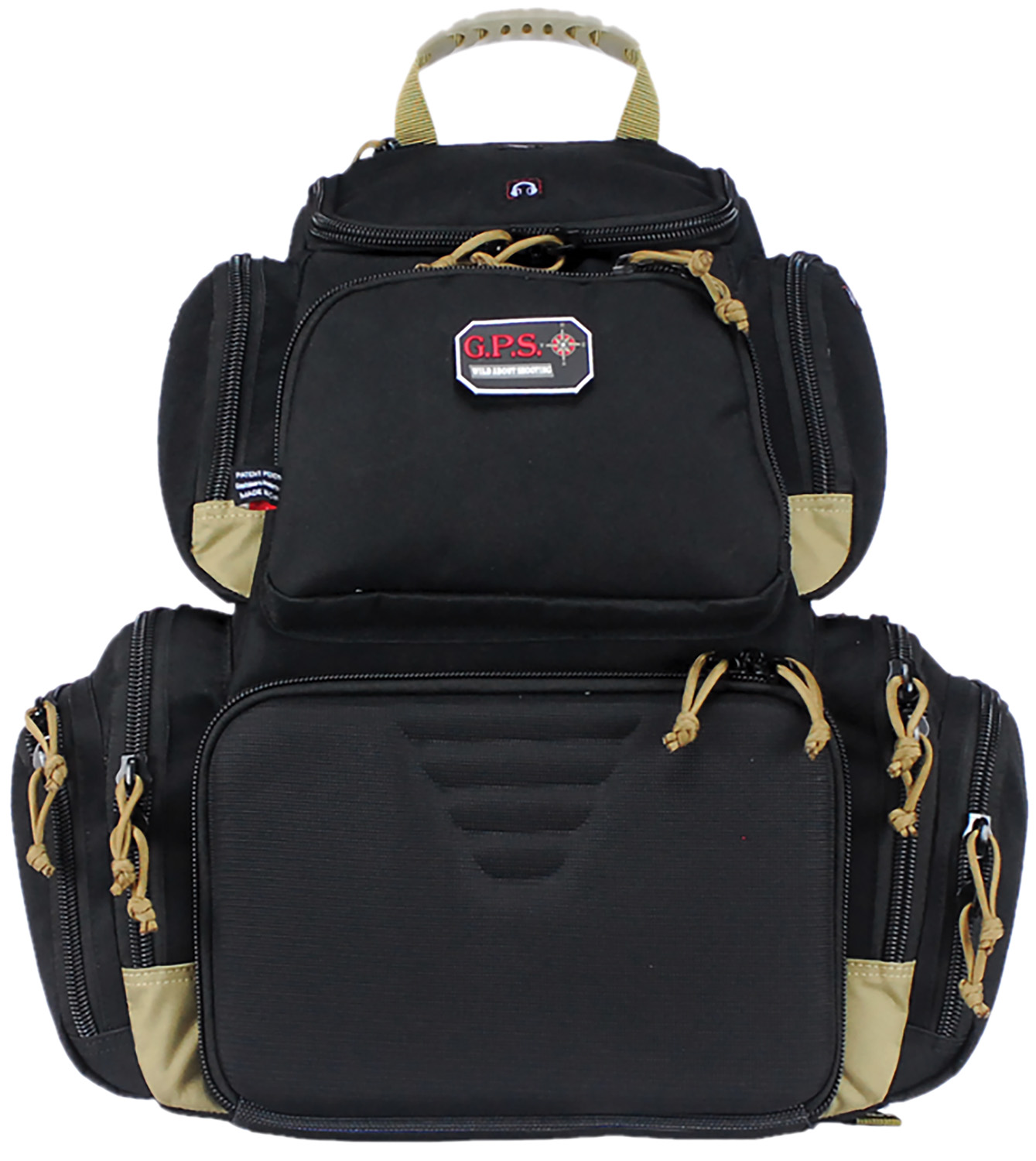 GPS Bags GPS1711BPBT Handgunner Backpack 1000D Nylon Black/Tan