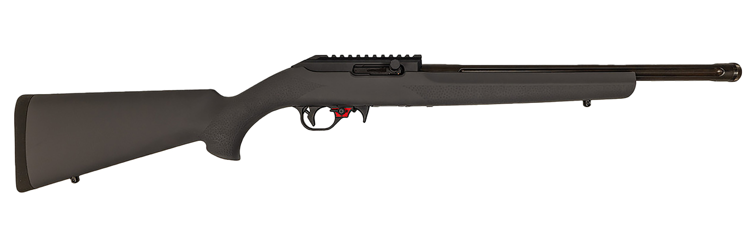 Franklin Armory 0210000GRY F22 22 LR 16" Black Heavy Fluted Threaded Barrel, Picatinny Rail Receiver, Gray Hogue OverMolded Synthetic Stock