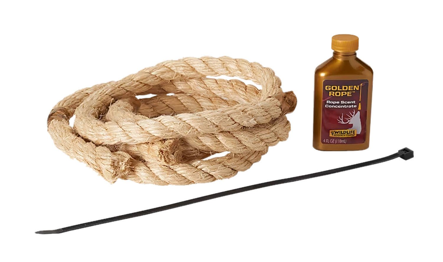 Wildlife Research Golden Rope Scent Rope Kit with 1 Rope and 4 oz Attractant Bottle