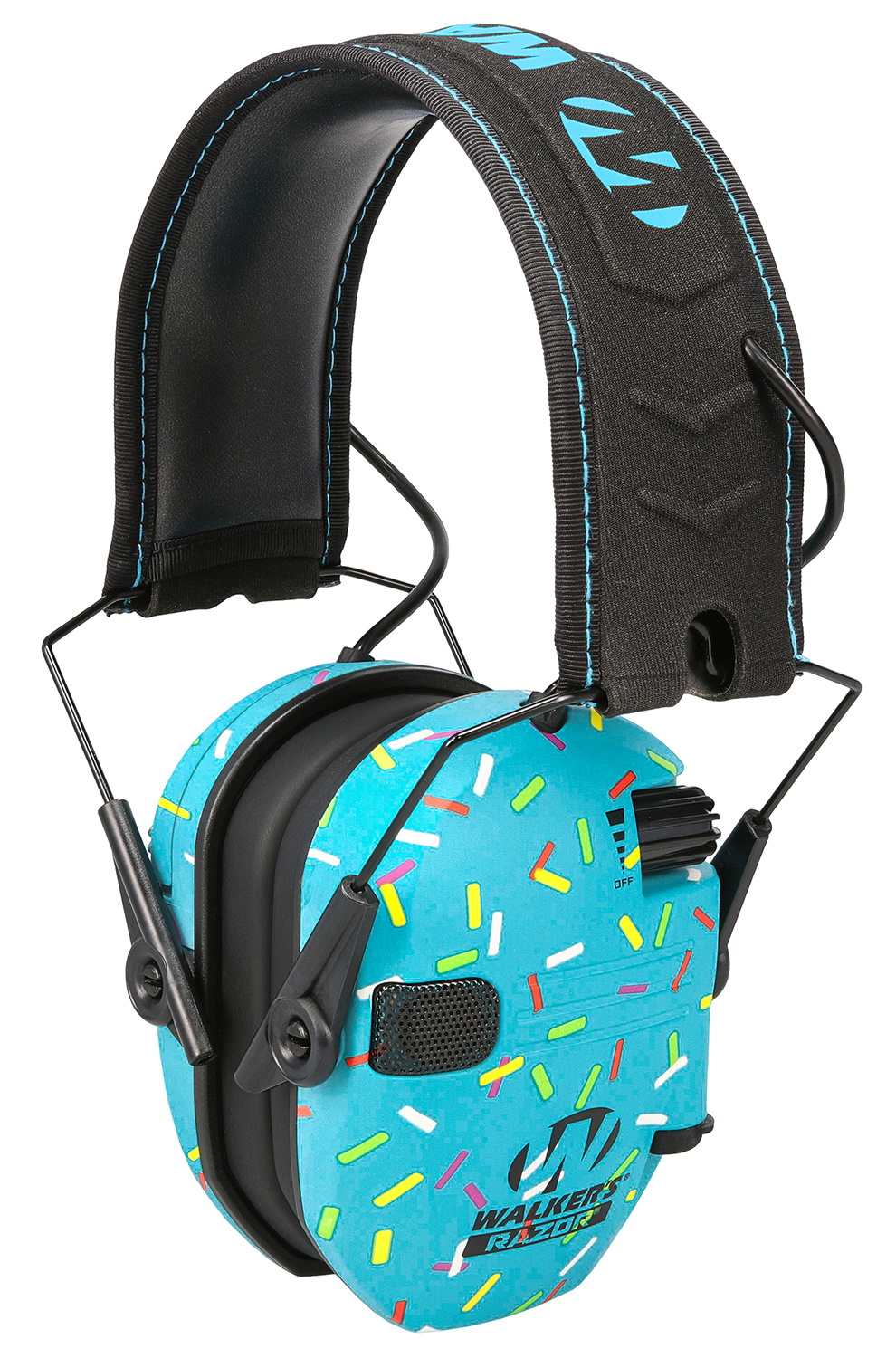 Walker's GWPFKDMSPRNKBL Passive 23dB Over the Head Blue Sprinkles Youth