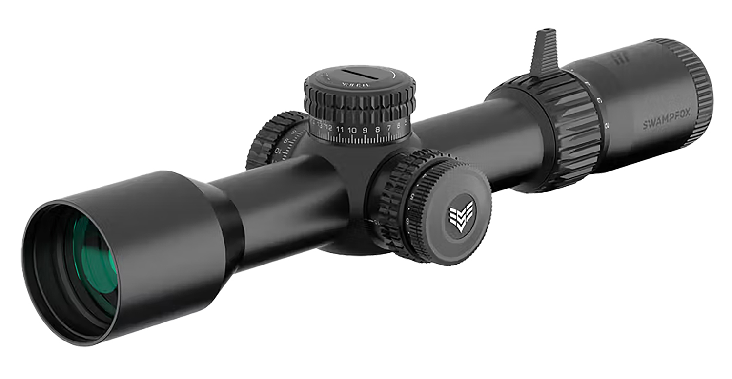 Swampfox Optics TWK525563L Warhawk Black 5-25x56mm 34mm Tube Sharpshooter MIL Reticle