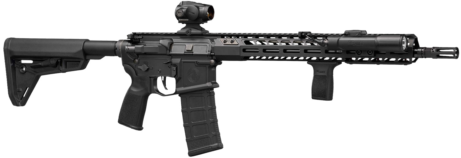 Sig Sauer M400-SDI Sentry Rifle 5.56 NATO 30rd Magazine 16" Barrel Black with Romeo5 Gen II Foxtrot
