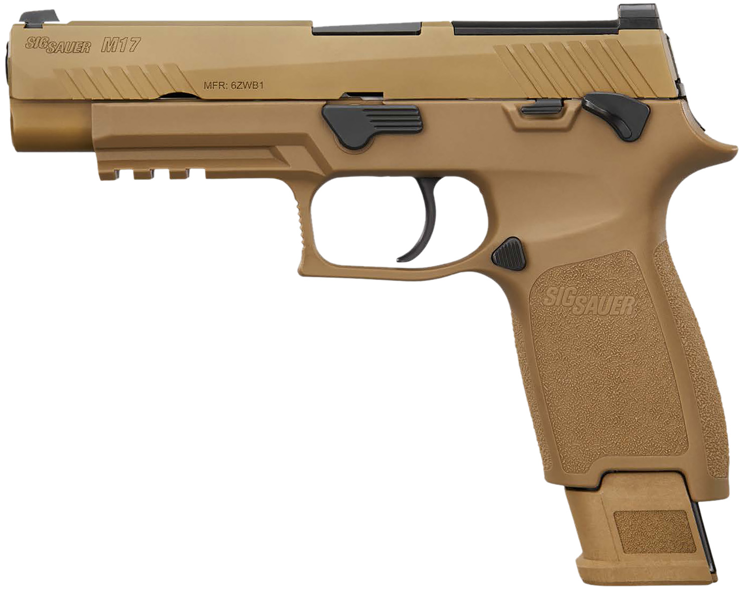 Sig Sauer M17 Coyote OR Handgun 17(1) &21(2)rd Magazines 4.7" Barrel Manual Safety