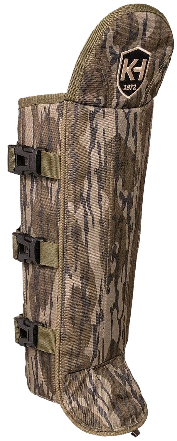 Moultrie KHT0216  Snake Gaiters Mossy Oak Bottomland Polycarbonate Adjustable Straps