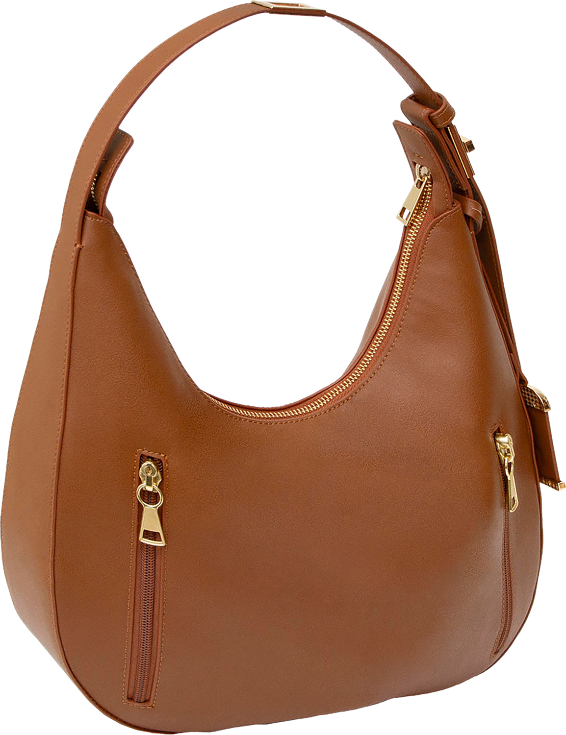 BDOG BDP-092 HOBO STYLE SHOULDER BAG - COGNAC