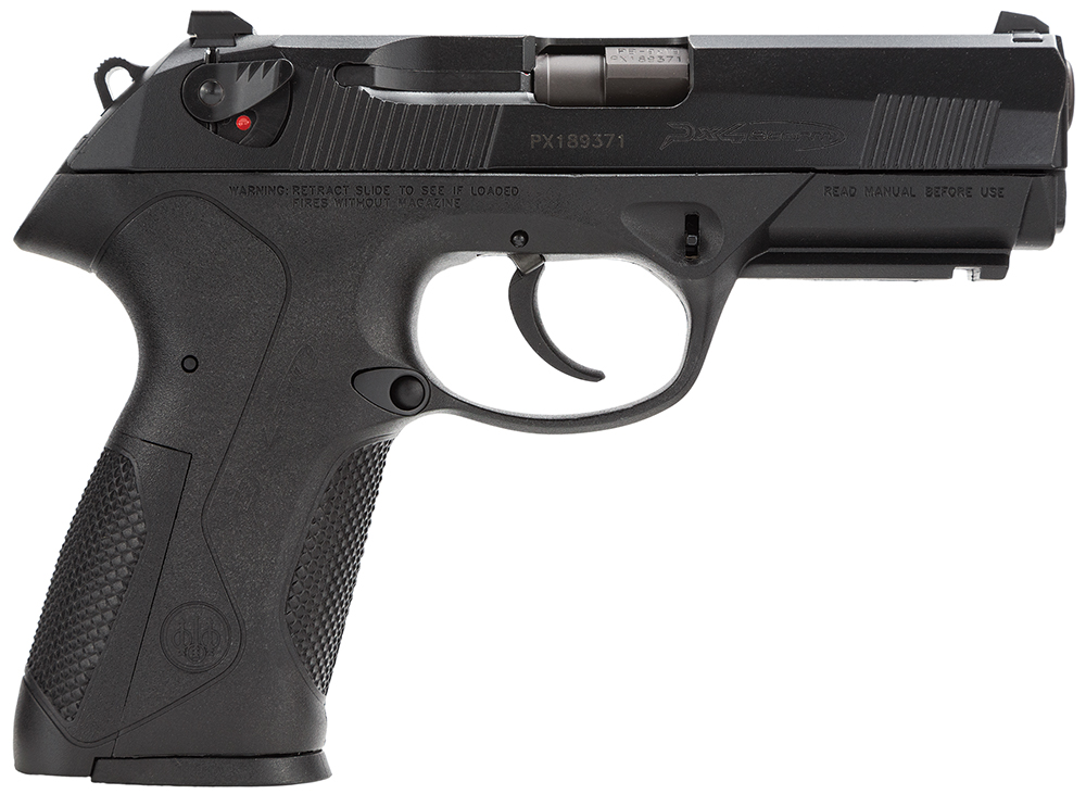 Beretta USA JXF9F21 Px4 Storm  Full Size Frame 9mm Luger 17+1, 4.10" Black Steel Barrel, Black Bruniton Serrated Steel Slide, Black Polymer Frame w/Picatinny Rail, Ambidextrous