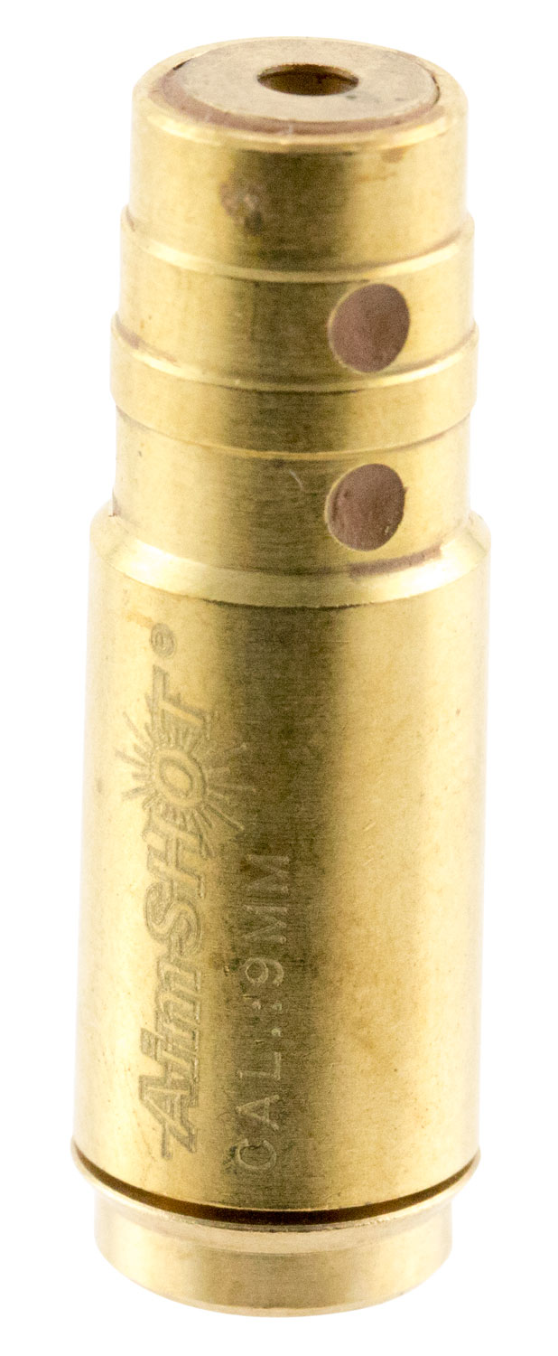 AIMSHOT BORE SIGHT 9MM W/ EXTERNAL BATTERY BOX RED