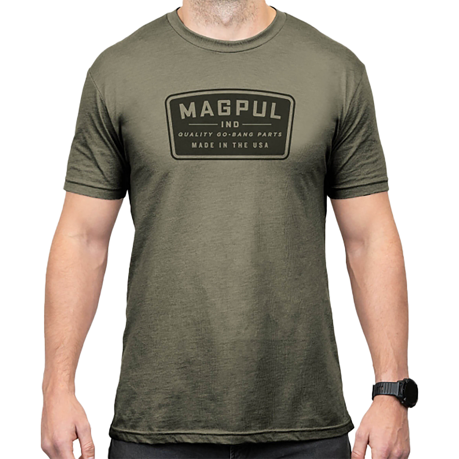Magpul MAG1526-316-XL Go Bang Parts Olive Drab Heather Cotton/Polyester Short Sleeve XL