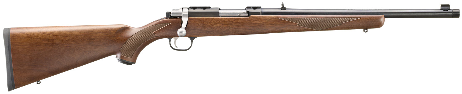 Ruger 7428 77/44 44 Rem Mag 4+1 16.60" Blued Threaded Barrel, Blued Alloy Steel Receiver w/Integral Scope Mount, American Walnut Fixed Wood Stock