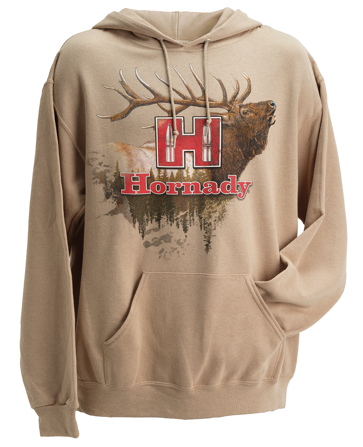 Hornady 99612XXXL Elk 3XL Tan/Khaki Hoodie Poly-Cotton