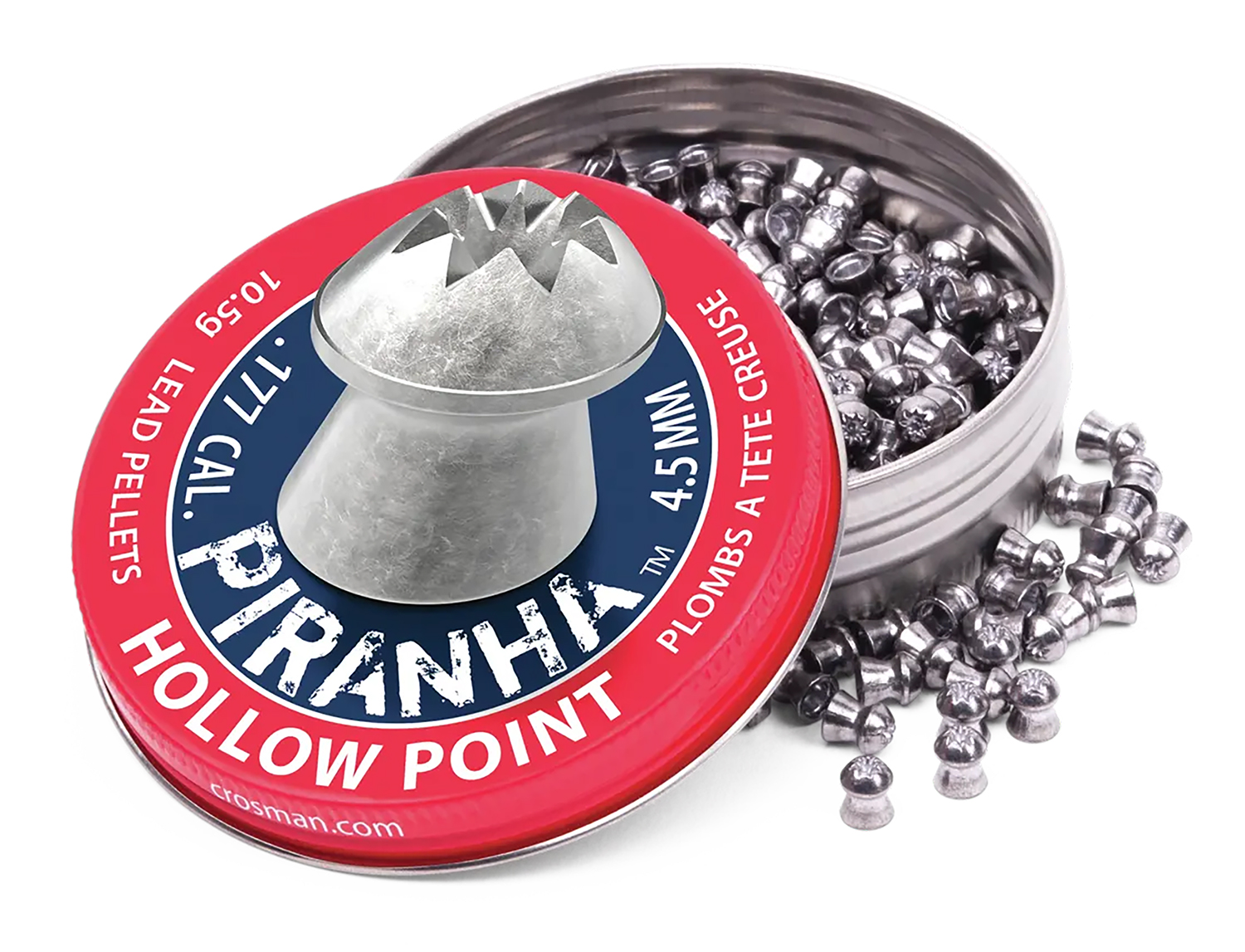 Crosman Piranha Hollow Point Pellets .177 cal 10.5gr 400/ct